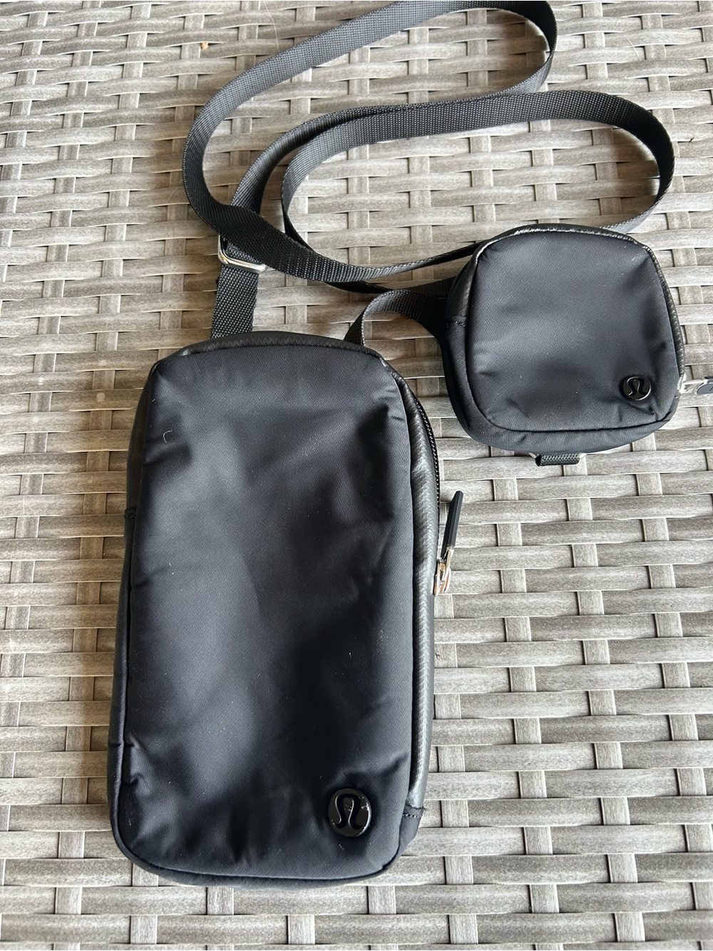 lululemon athletica Black Crossbody Pouch Minimalist Design
